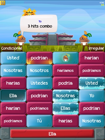 Verb Challenge Spanish - iPad Edition screenshot 3