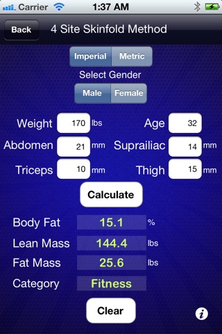 Body Fat - Calculator screenshot 4