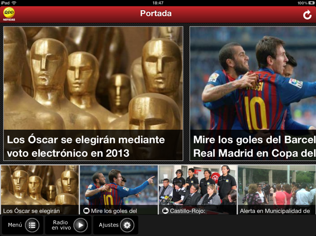 RPP Noticias para iPad