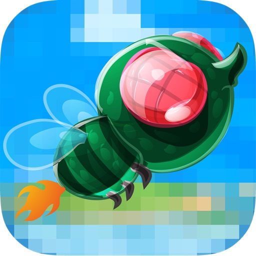 A 8bit Flapping Pyro Fire Fly Flame Pixel Jump Pro icon