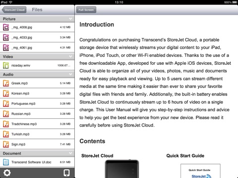 StoreJet Cloud for iPad screenshot 3