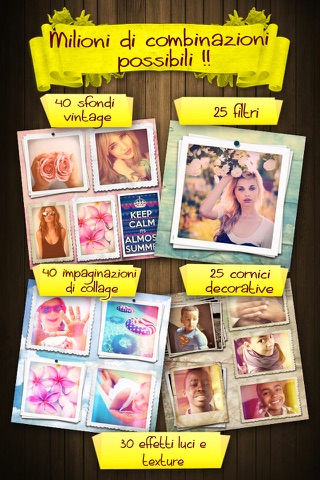 Vintaframe Free - photo collage & scrapbooking frames for Instagram screenshot 2