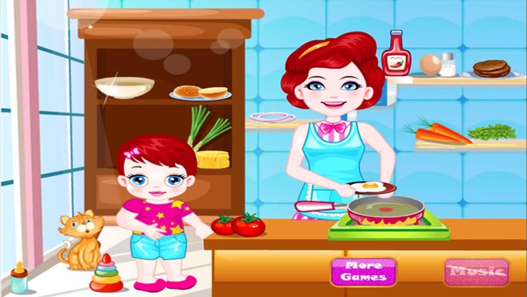 Baby Cooking Assistant - Help Mom to Make breakfast