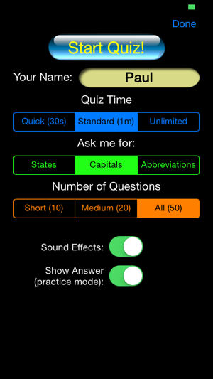 States - Quiz Yourself! - US States, Capitals And More(圖2)-速報App