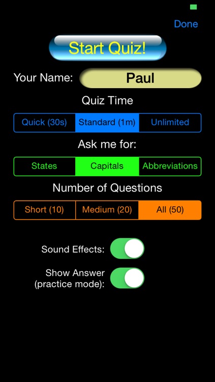 States - Quiz Yourself! - US States, Capitals And More