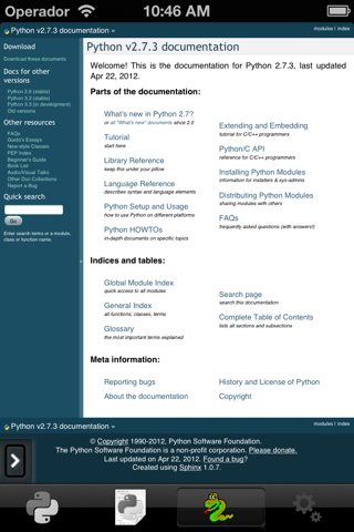 Python 2.7 for iOS screenshot 4