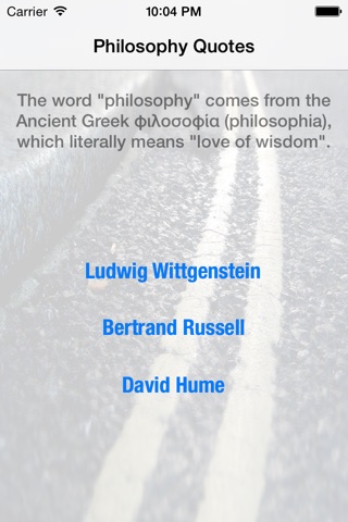 Philosophy Quotes: Wittgenstein - Russell - Hume screenshot 2