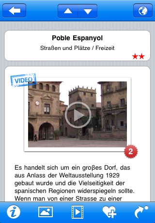 Barcelona Multimedia Travel Guide in German screenshot 4