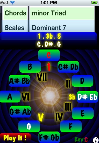 Music Number Wheel (Chords Scales Theory) Free screenshot 2