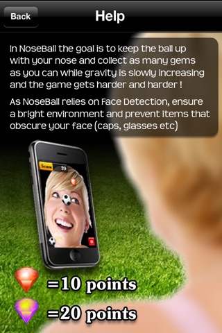 NoseBall – A Free Facial Recognition Game screenshot 3