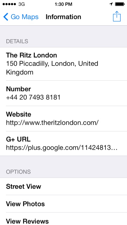 Go Maps for Google Maps : Directions, Street View, Weather, Place Details, Photos, Reviews & Contacts screenshot-3