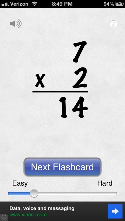 Awesome Flashcard Multiplication FREE