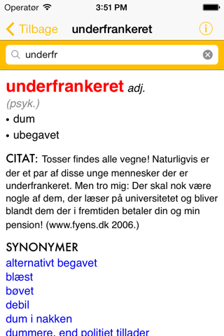 Slangordbogen screenshot 3