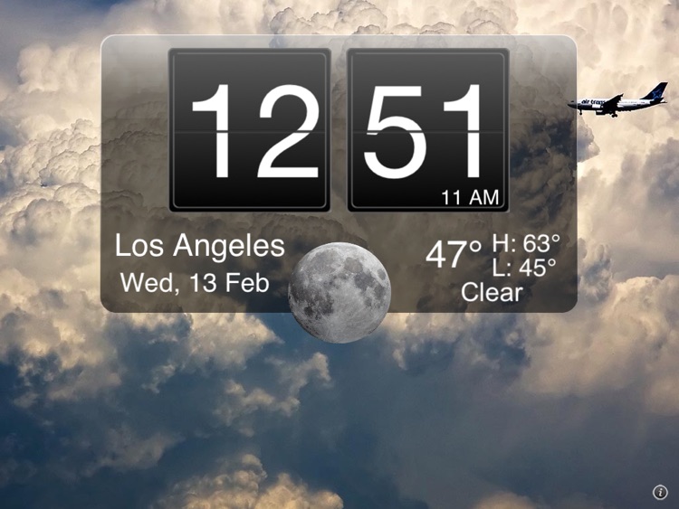 Nightstand Central for iPad Free - Alarm Clock with Weather and Photo Wallpapers screenshot-4