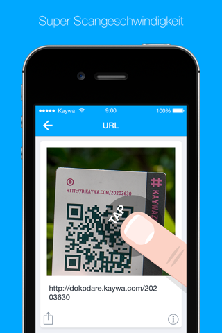QR Code Reader from Kaywa - SCAN, TAP AND BROWSE screenshot 2