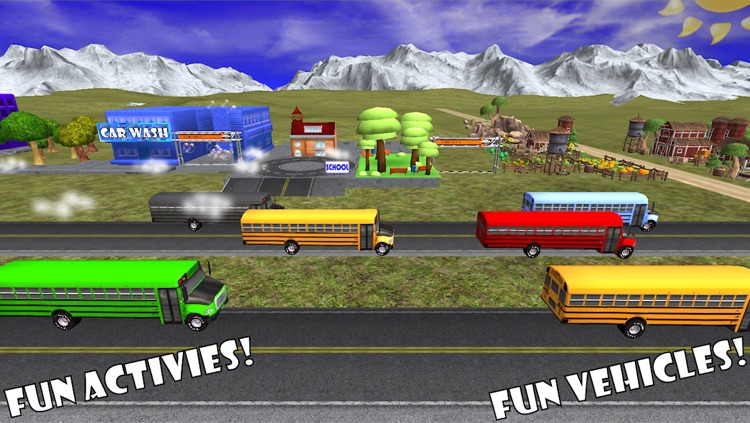 School Bus Drive & Play! Toy Car Game For Toddlers and Kids With Lights, Horn, and Supercar 3D Action