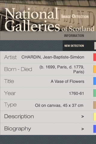National Galleries of Scotland ID audio guide screenshot 3