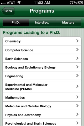 Dartmouth Graduate Studies screenshot 3