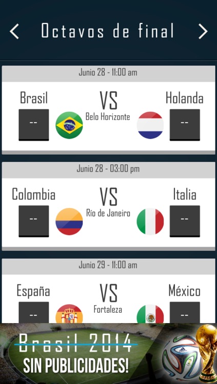 App Brasil 2014 free screenshot-3