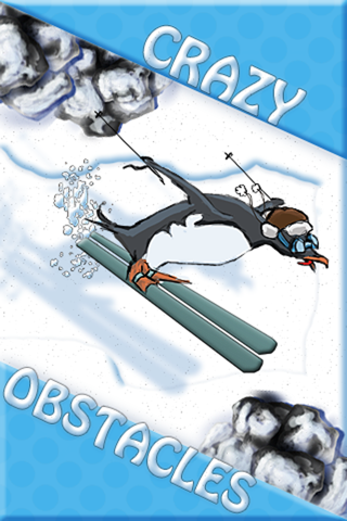 Penguin Ski Race Top Free Game - Easy Kids Snow Racing screenshot 4