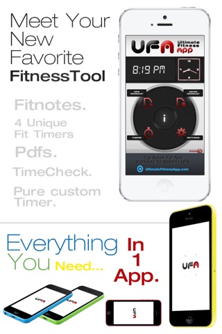 UFA - Ultimate Combo Fitness Tools App [4 Timers / Customizable Timer /Notepad & Workout Tracker, PDF Challenge Workout Reader] screenshot 3