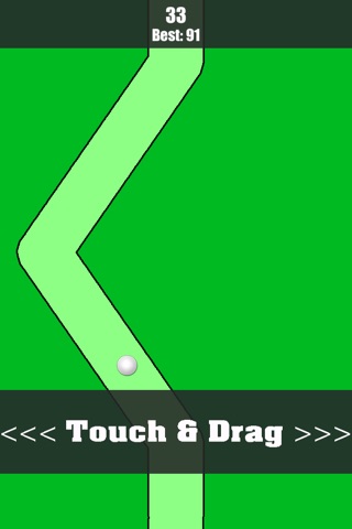 Guide The Golf Ball - keep the ball on the green line screenshot 2