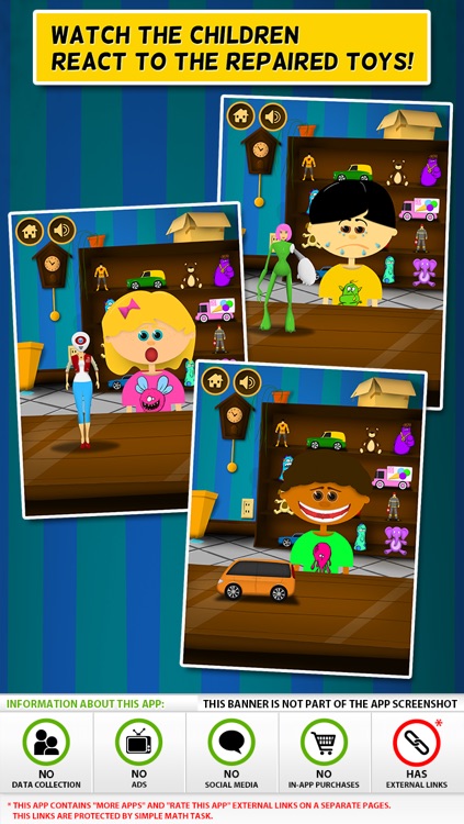 Toy Repair Workshop - fix broken doll, vehicle, robot, plush bear and  more toys for kids screenshot-4