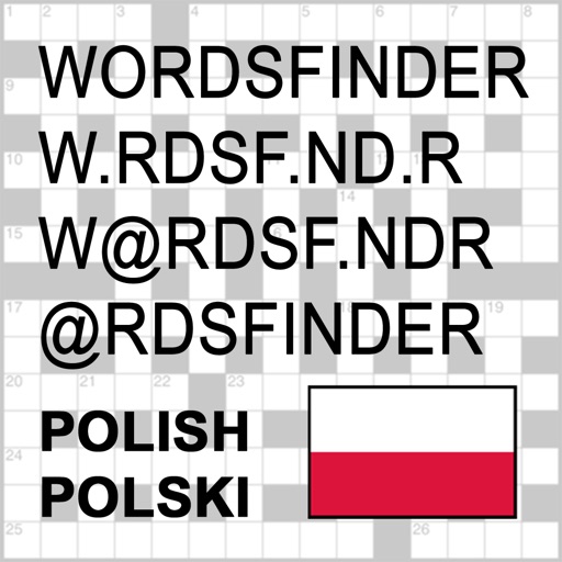 PL Words Finder Pro Polish/Polski - find the best words for crossword, Wordfeud, Scrabble, cryptogram, anagram and spelling icon