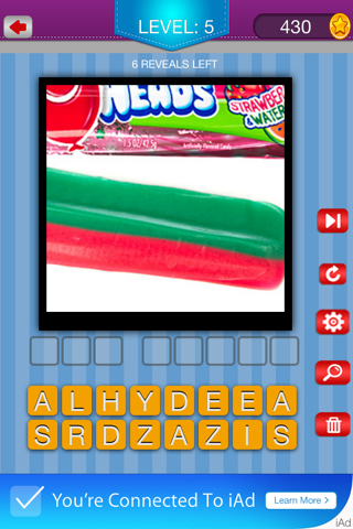 Guess the Snacks - Trivia Puzzle Quiz for Popular Famous Junk Foods and Candy screenshot 3