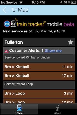 Elevated – The Dead Simple L Train Tracker for Chicago’s CTA screenshot 3