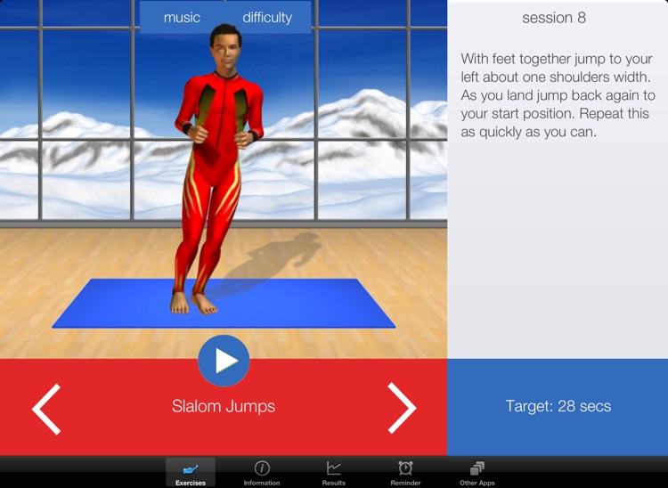 Snow Fitness Workouts HD - Ski & Snowboard exercises