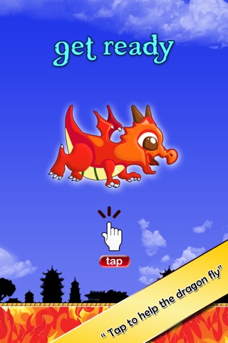 Flappy Flying Dragon : Train and Free the cute beast from fire screenshot 4