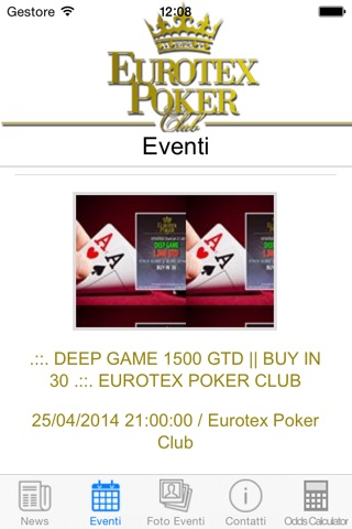 Eurotex Poker Club screenshot 2