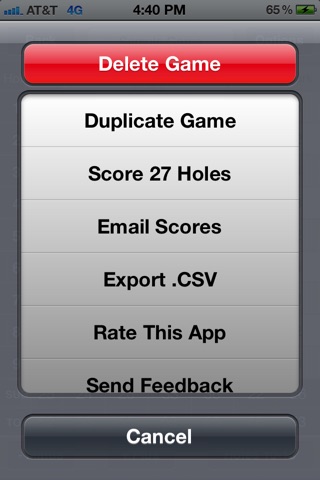 Golf Scorecards screenshot 3