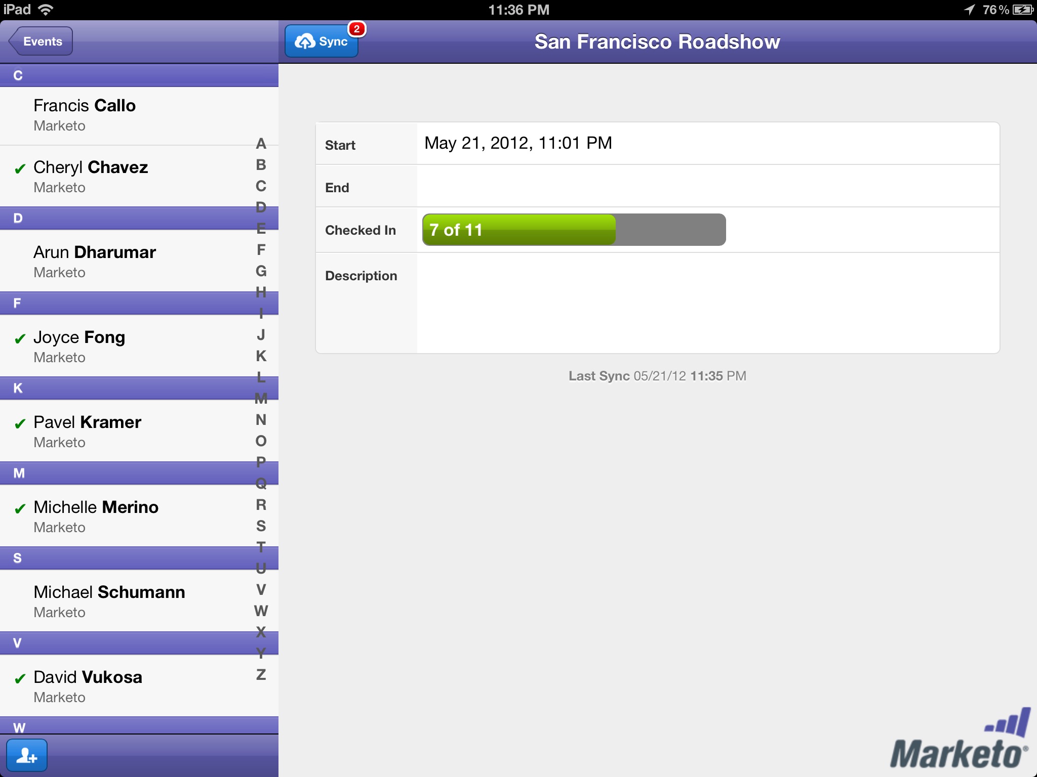 Marketo Events screenshot 3