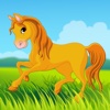 Aaron's cute ponies puzzle for toddlers