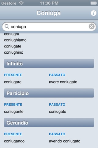 Coniuga - Verbi italiani screenshot 3