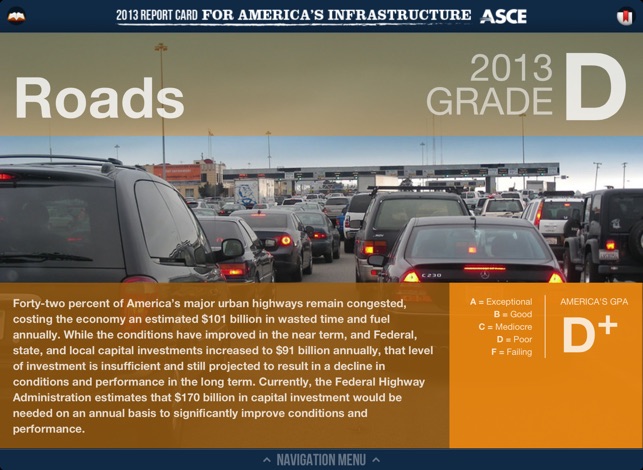 2013 Report Card for America's Infrastructure(圖2)-速報App