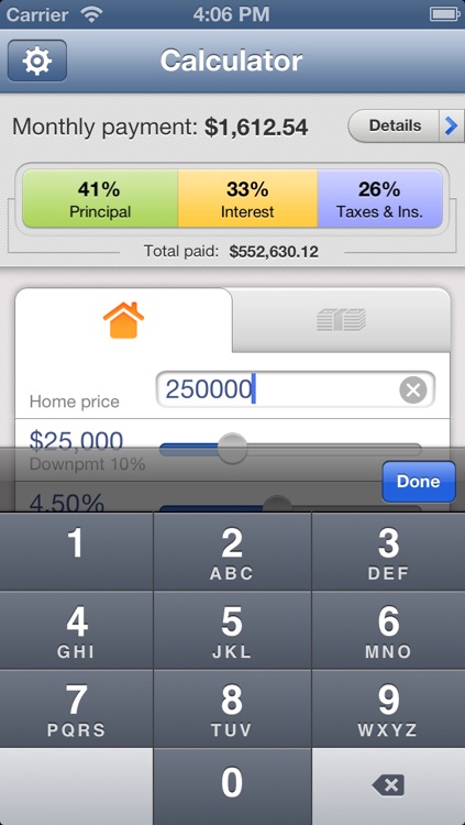 Mortgage Calculator for iPhone