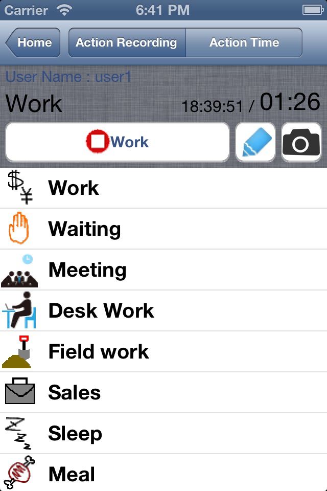 TimeRecorder for iOS screenshot 2