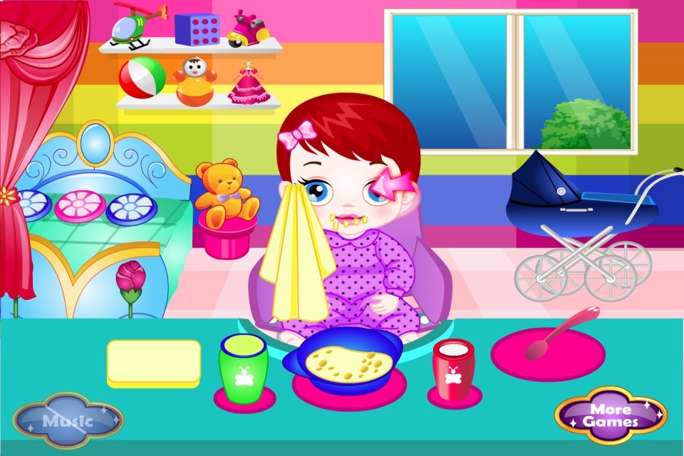 Baby's Day: Bath & Lunch & Play - Kids Game screenshot 3