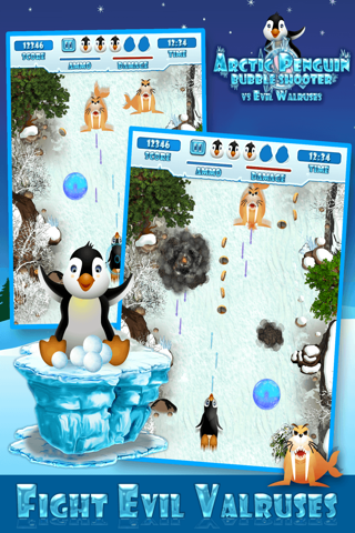 Arctic Penguin Bubble Shooter - Cute Winter Snow Games For Kids PRO screenshot 2