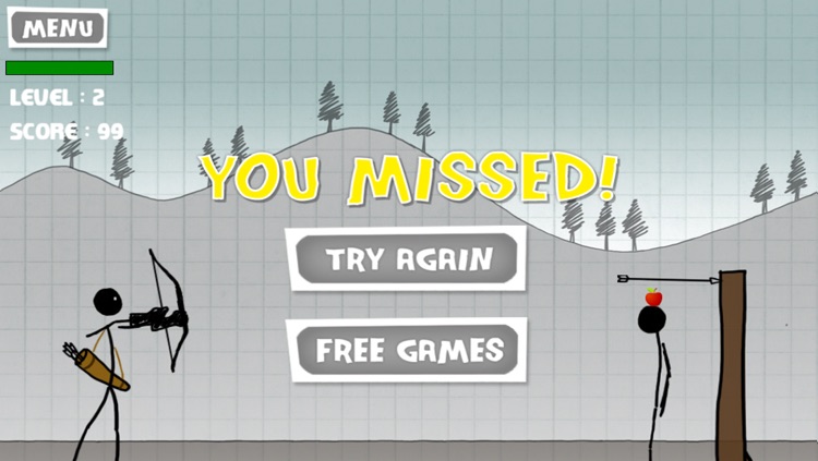Stickman Apple Shooting Showdown - Free Bow and Arrow Fun Doodle Skill Game