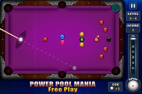 Power Pool Mania Free - Be the Master of Pocket Billiards Competition! screenshot 4