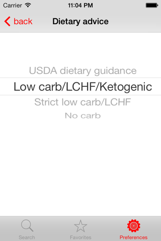 Diet Signal - LCHF/ketogenic/low carb food guide screenshot 3