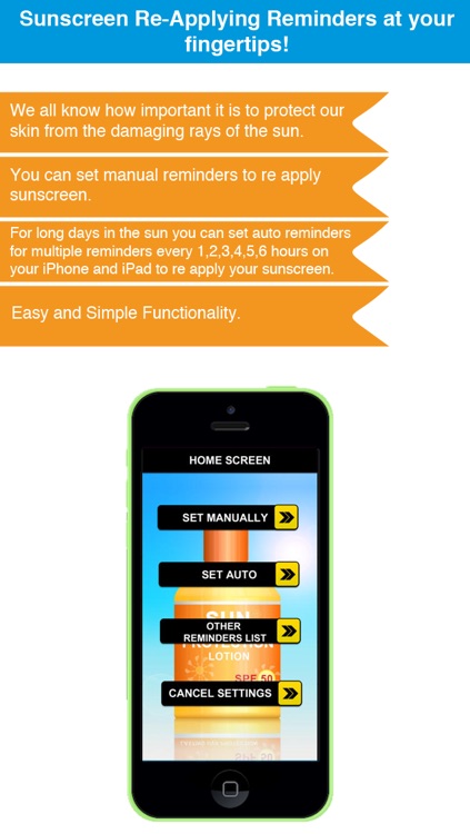 Sunscreen Re-applying Reminder App - Timetable Activity Schedule Reminders-Sport-Health-Leisure