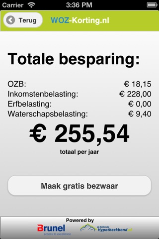 WOZ-Korting.nl screenshot 3