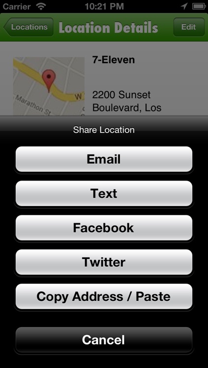 Location Manager Lite - Save, Share, Route, and Map all of your Favorite Locations! screenshot-3