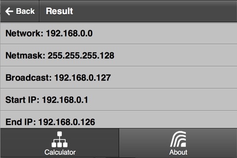 SubnetCalculator screenshot 3