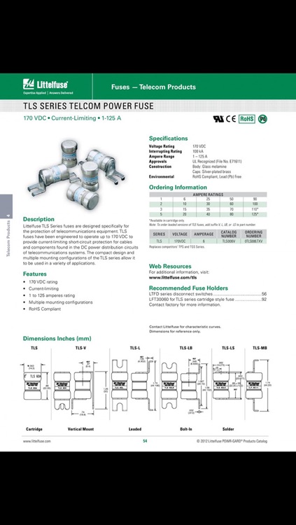 Littelfuse Electrical Catalogs